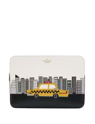 Kate Spade New York NYC Big Apple Universal Laptop Sleeve Meringue