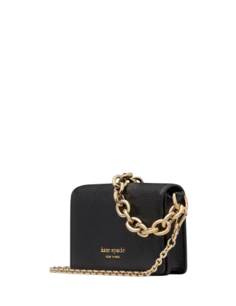 Kate Spade New York Natasha Chain Card Case Crossbody Black