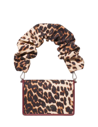 Kate Spade New York Natasha Leopard Scrunch Strap Mini Bag  Leopard 