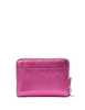 Kate Spade New York Natasha Metallic Pebbled Leather Chain Compact Wristlet Bikini Pink