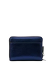 Kate Spade New York Natasha Metallic Pebbled Leather Chain Compact Wristlet Navy