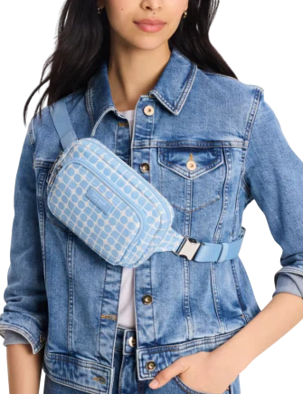 Kate Spade New York Noel Jacquard Belt Bag Astral Blue 