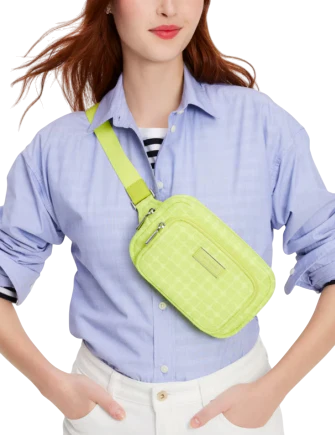 Kate Spade New York Noel Jacquard Belt Bag Wasabi 