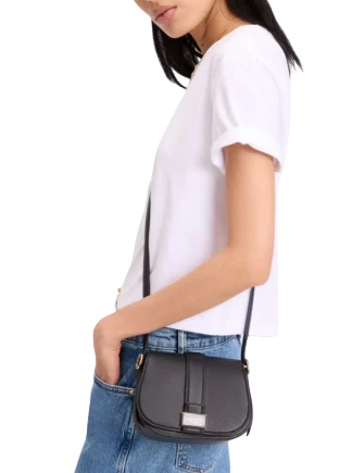 Kate Spade New York Nouveau Mini Saddle Bag Black