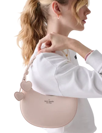 Kate Spade New York Nova Braided Strap Shoulder Bag Powdered Sugar