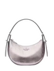 Kate Spade New York Nova Crinkle Metallic Small Crescent Shoulder Bag Lilac Moonlight