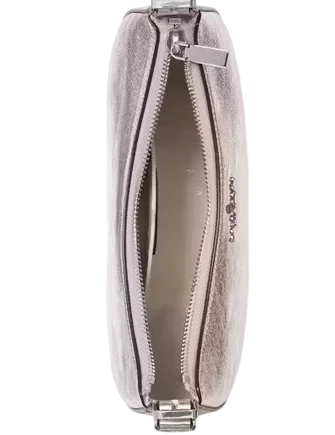 Kate Spade New York Nova Crinkle Metallic Small Crescent Shoulder Bag Lilac Moonlight