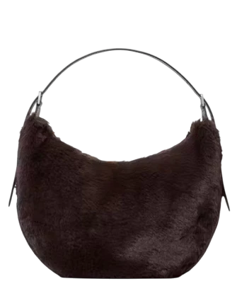 Kate Spade New York Nova Faux Fur Large Crescent Shoulder Bag