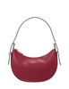 Kate Spade New York Nova Textured Patent Leather Small Crescent Shoulder Bag Red Jam