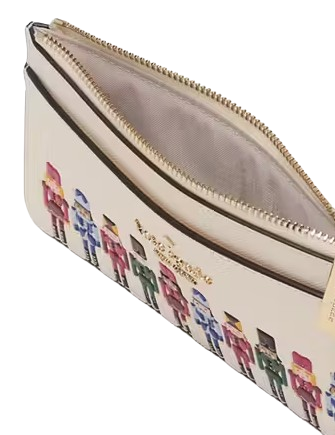 Kate Spade New York Oh What Fun Nutcracker Large Slim Cardholder Meringue