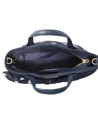 Kate Spade New York On Purpose Polka Dot Bow Tote Rich Navy