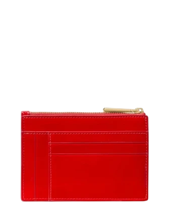 Kate Spade New York Patent Large Slim Card Holder KS Bright Red 