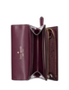 Kate Spade New York Patent Small L-zip Flap Wallet Deep Cherry 