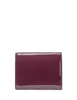 Kate Spade New York Patent Small L-zip Flap Wallet Deep Cherry 
