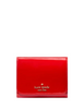 Kate Spade New York Patent Small L-zip Flap Wallet KS Bright Red
