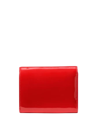 Kate Spade New York Patent Small L-zip Flap Wallet KS Bright Red