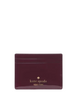 Kate Spade New York Patent Small Slim Card Holder Deep Cherry