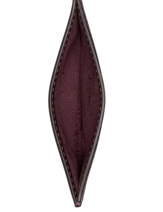 Kate Spade New York Patent Small Slim Card Holder Deep Cherry