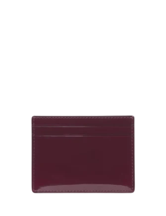 Kate Spade New York Patent Small Slim Card Holder Deep Cherry