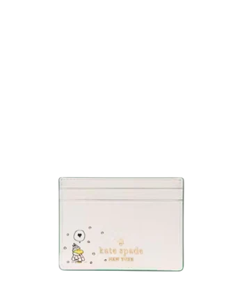 Kate Spade New York Peanuts X KSNY Small Slim Card Holder