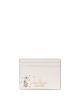 Kate Spade New York Peanuts X KSNY Small Slim Card Holder Cream