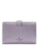 Kate Spade New York Phoebe Metallic Medium Wallet Light Candied Flower