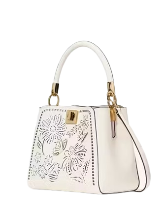 Kate Spade New York Phoebe Perforated Small Top Handle Bag Meringue