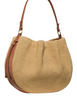 Kate Spade New York Pinch Straw Shoulder Bag  Natural 