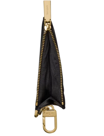 Kate Spade New York Quilted Key Ring Card Holder Black