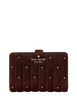 Kate Spade New York Quilted Suede Medium Bifold Wallet Hot Fudge