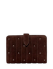 Kate Spade New York Quilted Suede Medium Bifold Wallet Hot Fudge