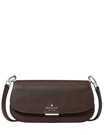 Kate Spade New York Quinn Mini Crossbody Bag Hot Fudge