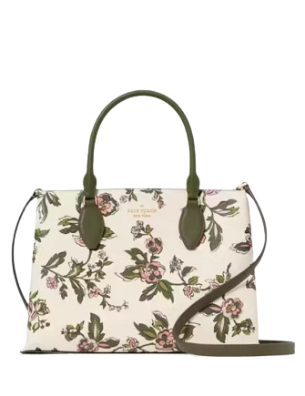 Kate Spade New York Rae Floral Medium Satchel  Meringue 