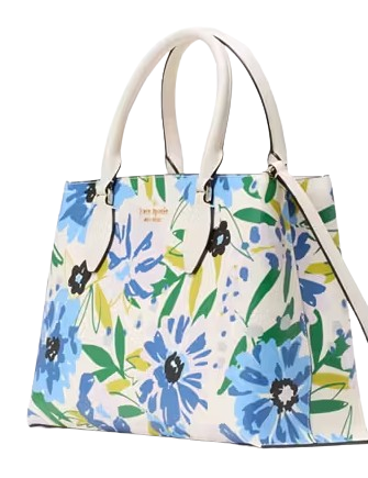 Kate Spade New York Rae Floral Satchel Cream