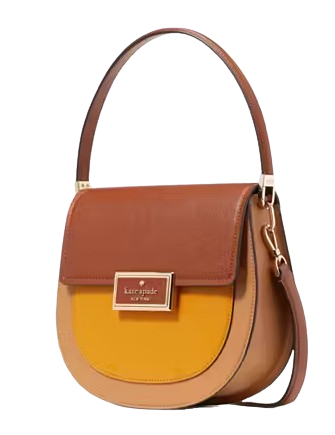 Kate Spade New York Reegan Colorblock Saddle Bag Squash Blossom