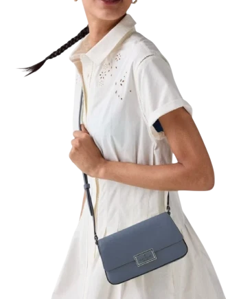 Kate Spade New York Reegan Mini Flap Crossbody Cinder Grey