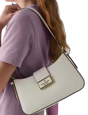 Kate Spade New York Reegan Saffiano Pvc Small Shoulder Bag Meringue