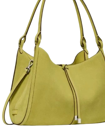 Kate Spade New York Reese Suede Shoulder Bag Laurel Leaf