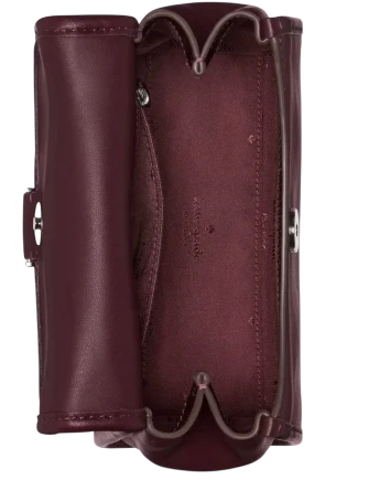 Kate Spade New York Riley Quilted Small Top Handle Bag Grenache