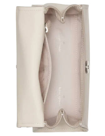 Kate Spade New York Riley Snake Embossed Small Top Handle Bag  Natural 