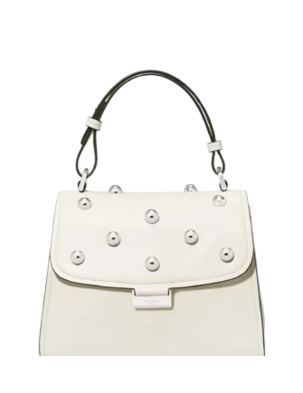 Kate Spade New York Riley Studded Small Top Handle Bag Meringue