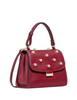 Kate Spade New York Riley Studded Small Top Handle Bag Red Jam