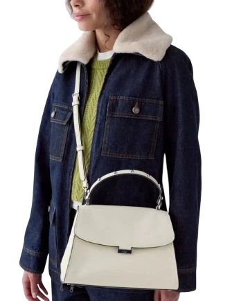 Kate Spade New York Riley Studded Top Handle Bag Meringue