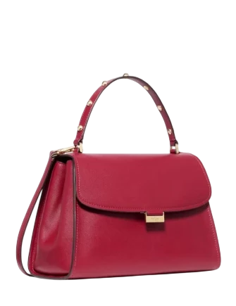 Kate Spade New York Riley Studded Top Handle Bag Red Jam