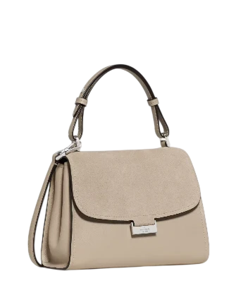 Kate Spade New York Riley Suede Small Top Handle Bag Light Sand