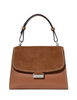 Kate Spade New York Riley Suede Small Top Handle Bag Warm Gingerbread