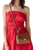 Kate Spade New York Riley Suede Small Top Handle Bag Warm Gingerbread