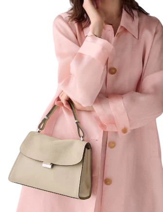 Kate Spade New York Riley Suede Top Handle Bag Light Sand
