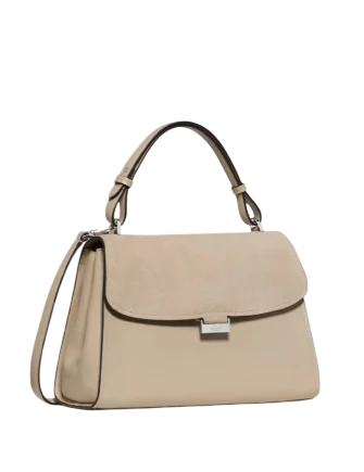 Kate Spade New York Riley Suede Top Handle Bag Light Sand
