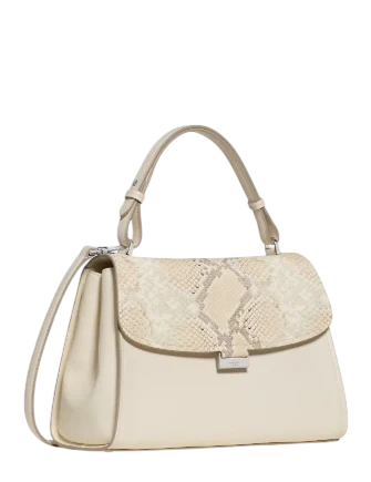 Kate Spade New York Riley Suede Top Handle Bag  Natural 